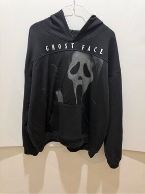 Ghost Face Black Scream Horror Hoodie NWT Size XXL 2XL